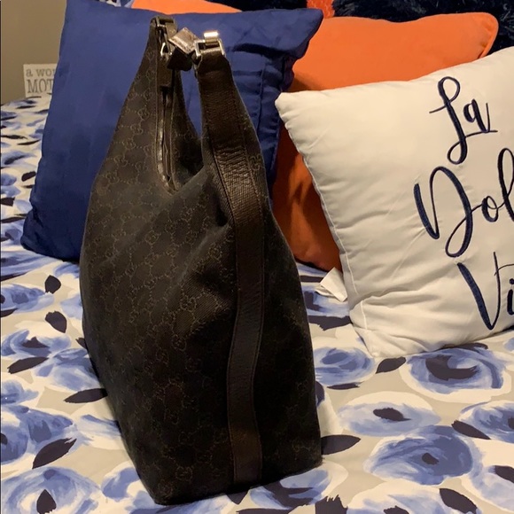 Authentic Gucci Canvas Hobo Bag - Picture 5 of 8